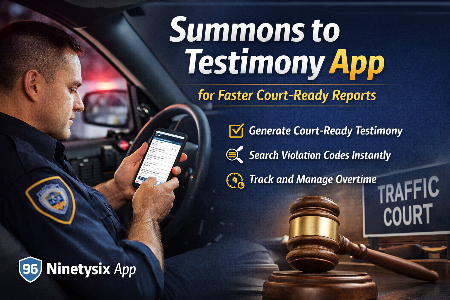 Using a Summons to Testimony App to Automate Court-Ready Officer Reports