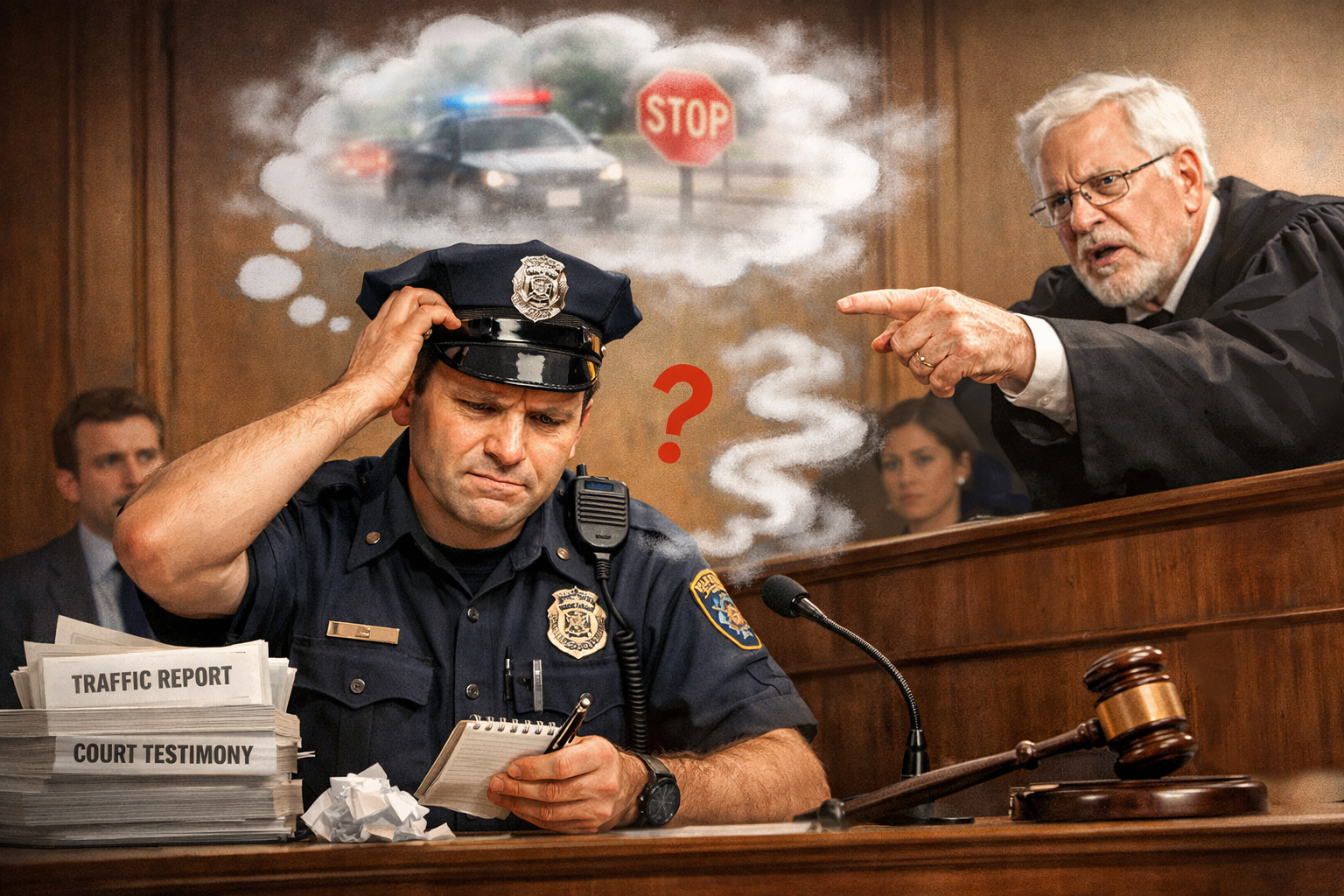 Why Writing Traffic Court Testimony From Memory Fails Officers in Court