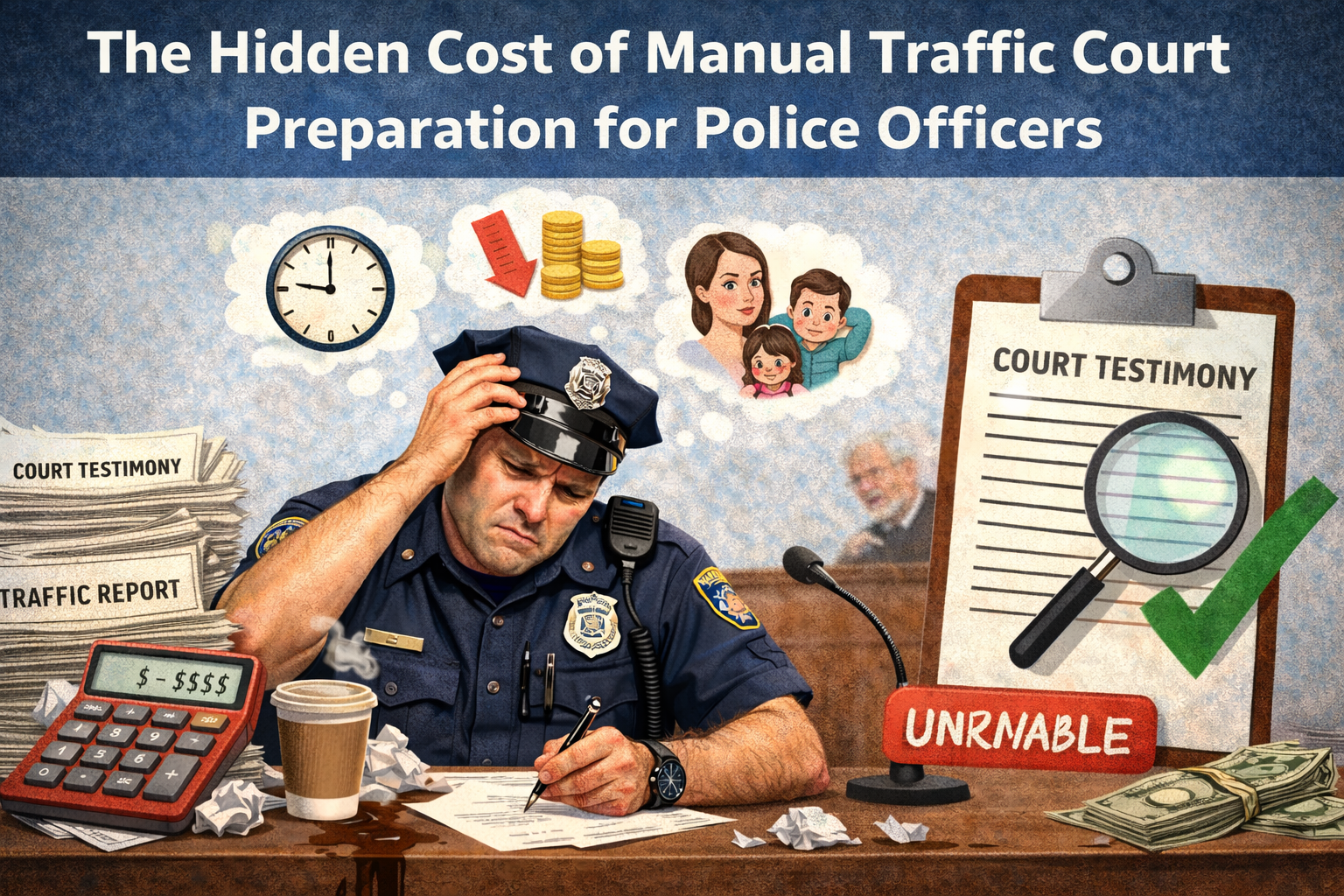 The Hidden Cost of Manual Traffic Court Preparation for Police Officers
