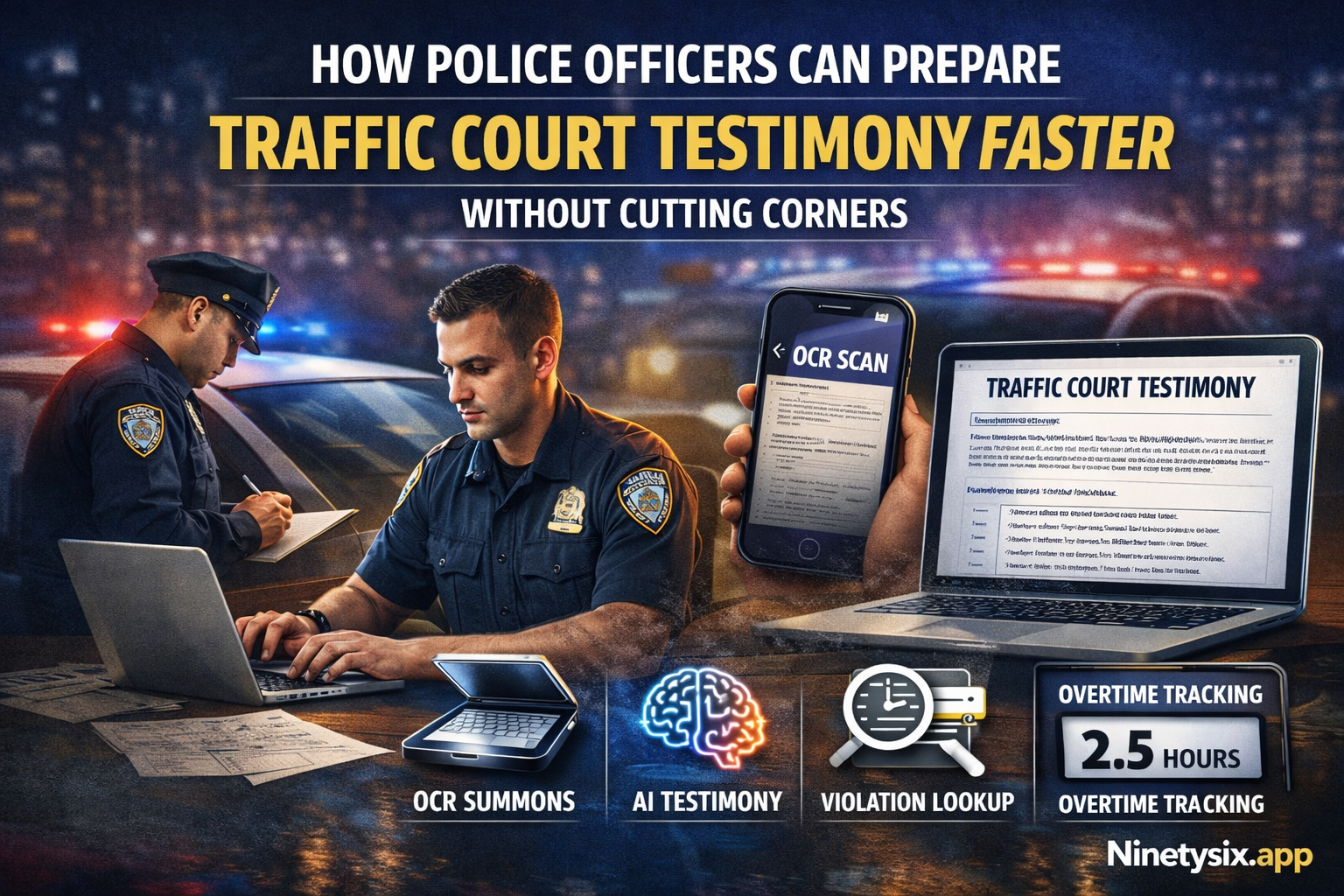 How Police Officers Can Prepare Traffic Court Testimony Faster Without Cutting Corners