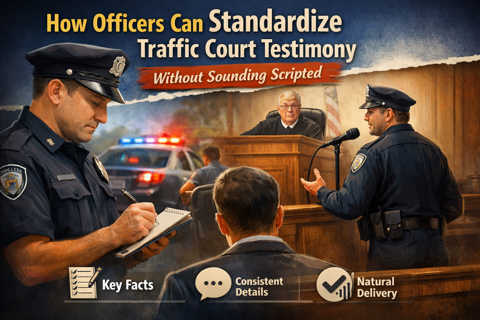 How Officers Can Standardize Traffic Court Testimony Without Sounding Scripted